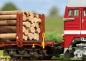 Preview: 47154 Rungenwagen-Set Holztransp.DB