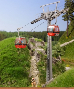 br6344 H0 Hahnenkamm Ergänzungspck. 2 Gondeln