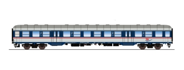 e36063 n-Wagen, H0, Bnrz  451.4, 80 22-34 190-5, 2. Kl, TRI Ep. VI, weiß-blau-grau, DC