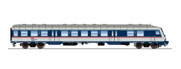e36066 n-Wagen, H0, Bnrdzf 483.1, 80 80-35 141-6, Steuerwagen, TRI Ep. VI, weiß-blau-grau, DC