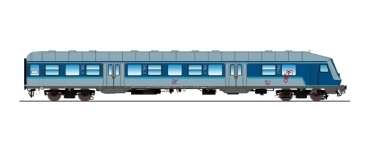 e36070 n-Wagen, H0, Bnrdzf 483.1, 80 80-35 163-0, Steuerwagen, GfF Ep. VI, blau-weiß, DC
