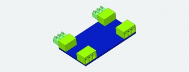 e51808 SwitchPilot Extension Adapter für ABC Bremsstrecken. Set mit 2 Stück für insgesamt 4 Bremsabschnitte