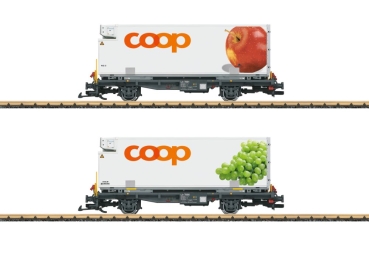 L45887 Containerwagen Set COOP RhB