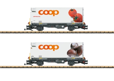 L45888 Containerwagen Set COOP RhB