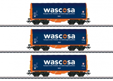 47223 Schiebeplanenwagen-Set Wascos