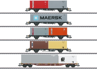 47680 Containerwagen-Set(5 Wagen)DB