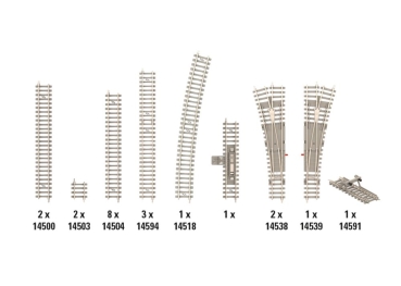 T14321 Gleis-Ergänzungspackung B1