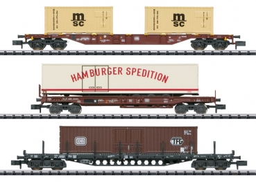 T18702 Güterwagen-Set Containerverkehr