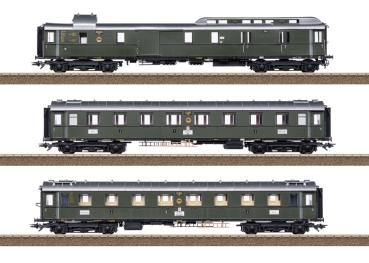 T23650 Wagen-Set PwPost4ü-28 DRG