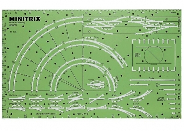 Minitrix-Gleisplan-Schablone