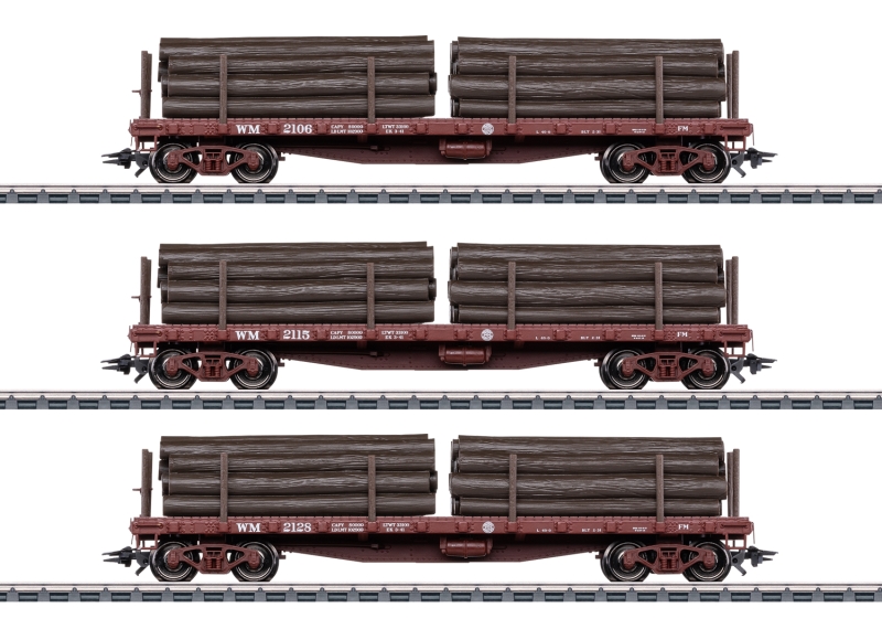 45600 US-Rungenwagen-Set z.Shay,II